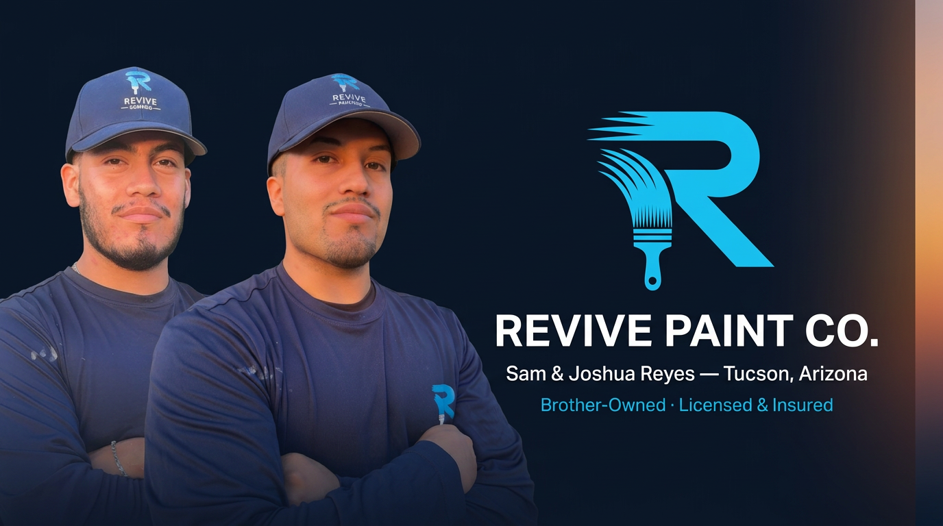 Sam and Joshua Reyes — brother co-founders of Revive Paint Co. in Tucson, Arizona